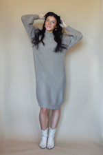 Slouchy Chic Midi Sweater Dress