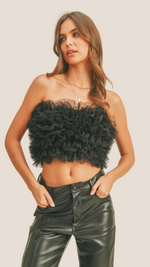 MB Show Up Tulle Tube Top