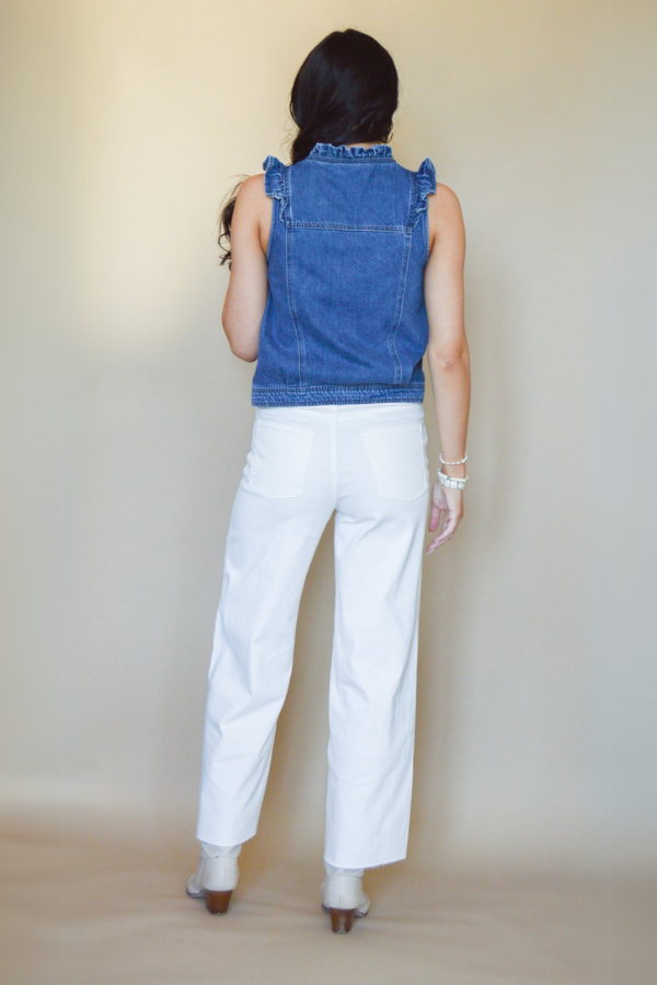 Bluewave Denim Ruffle Vest