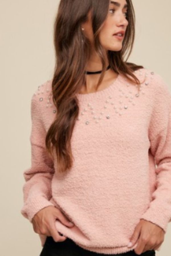 Let You Love Me Pearl Sweater