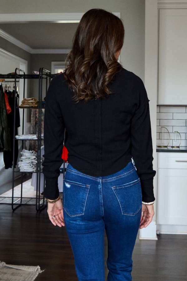 Midnight Pirouette Wrap Top