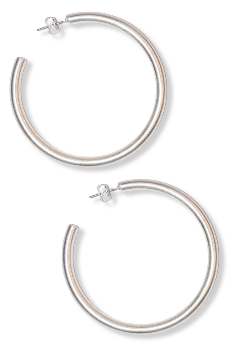 Phoebe Hoop Earrings- silver