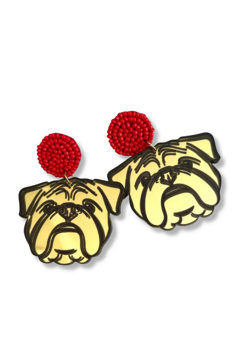 Bulldog Earrings