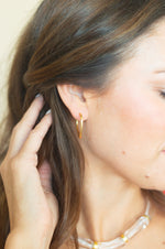 Nora Hoop Earrings- Gold