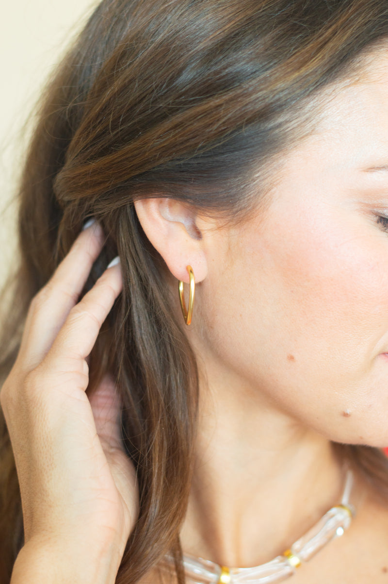 Nora Hoop Earrings- Gold