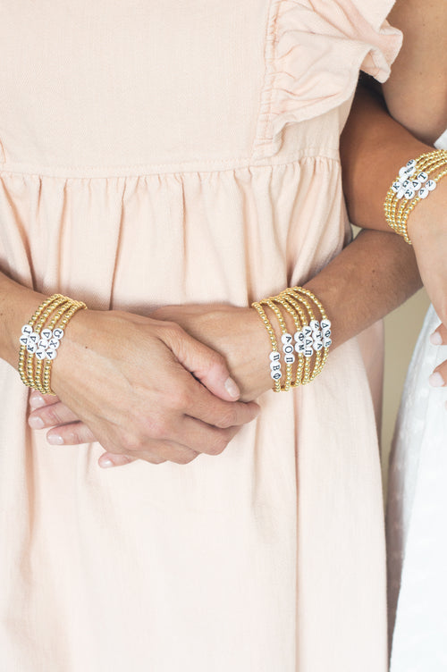 Sorority Bracelet - White
