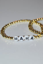 Customizable Gold Bracelet - White