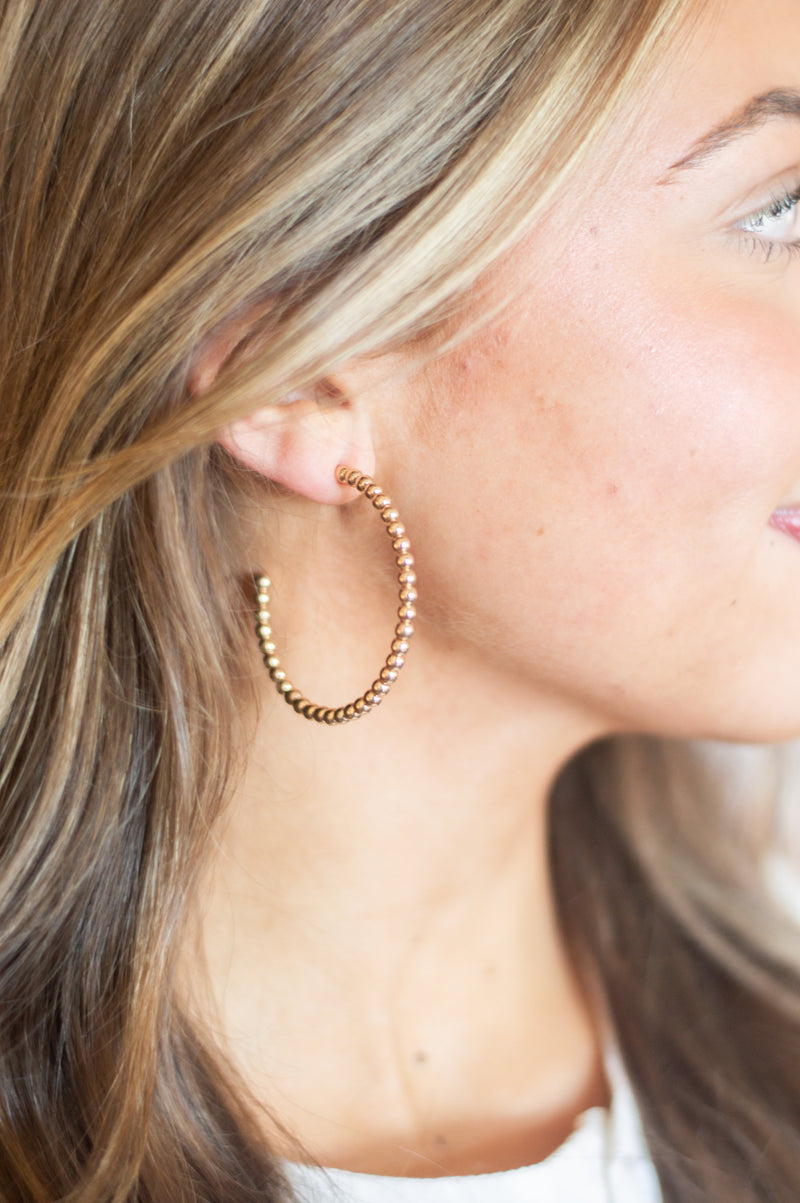 Grace Hoop Earrings- gold