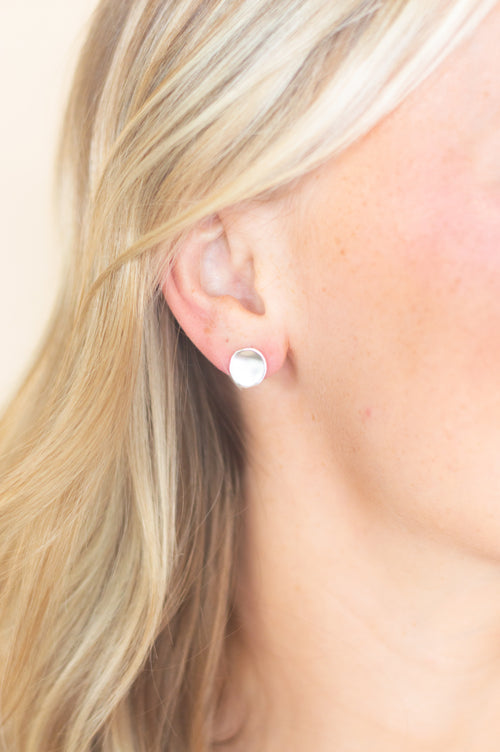 Nina Stud Earrings- Silver