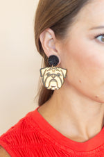 Bulldog Earrings
