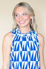All American Ruffle Neck Dress