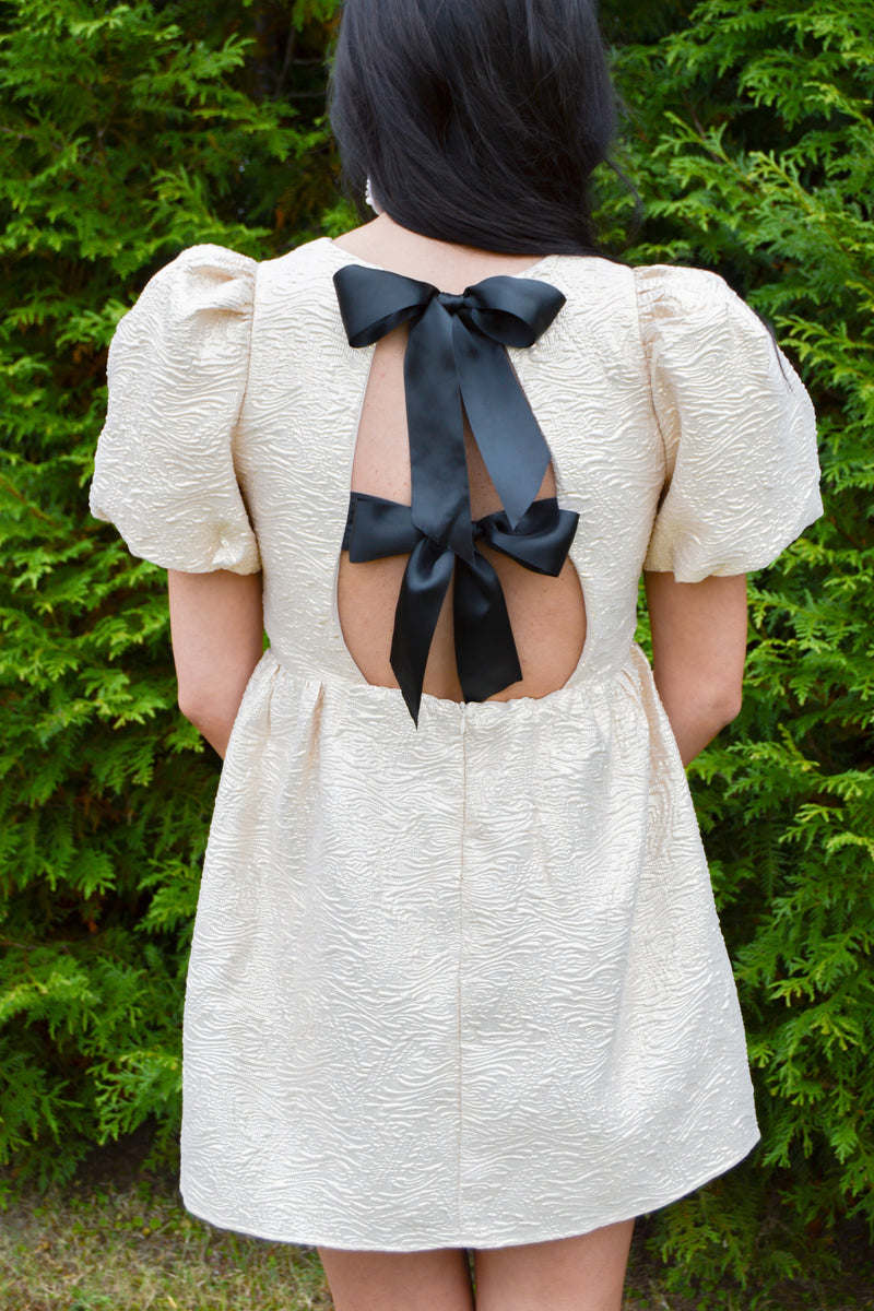 Gold Rush Bow Back Dress