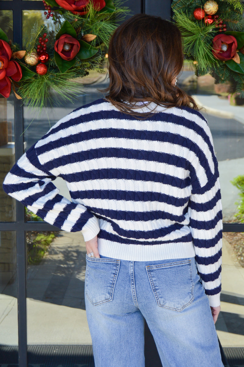 Classic Ridge Striped Sweater