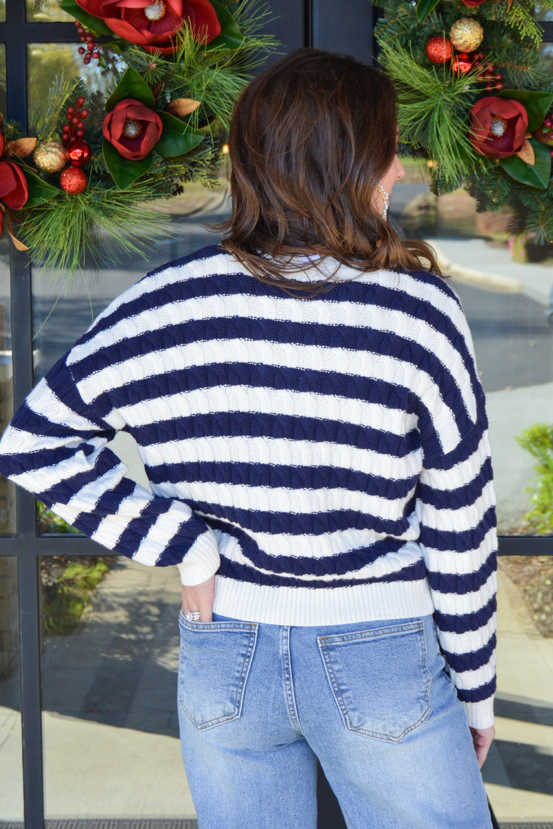 Classic Ridge Striped Sweater