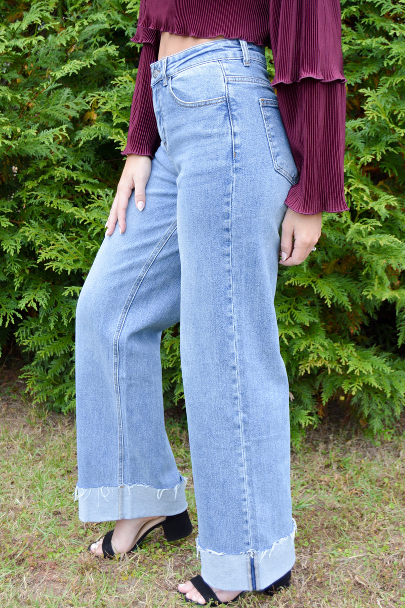 Elevated Essentials Cuffed Jeans