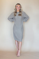 Slouchy Chic Midi Sweater Dress