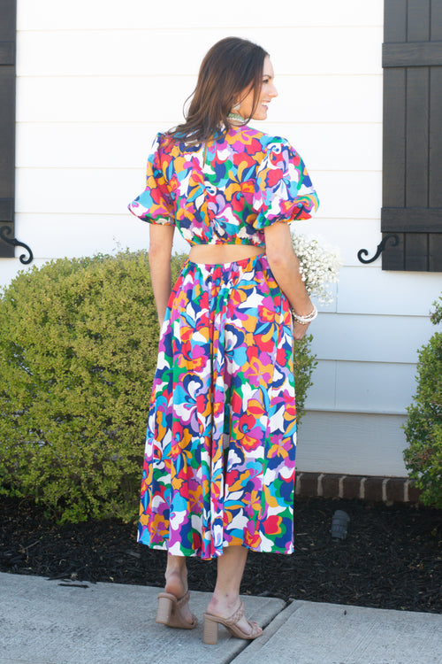 Always In Bloom Midi Dress