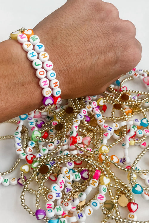 Customizable Gold Bracelet- Color
