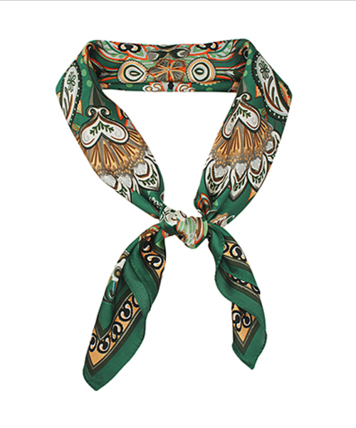 Bohemian Paisley Print Bandana Scarf