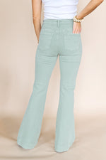 All I've Ever Wanted Patch Pocket Jeans- sage