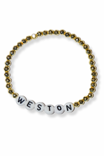 Gold Words Bracelets