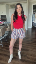 Harbor Days Striped Shorts