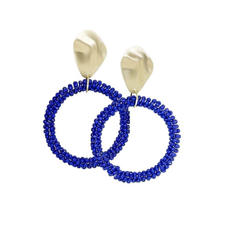 Lizzie Earrings- blue