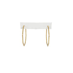 Gemma Hoop Earrings- matte gold