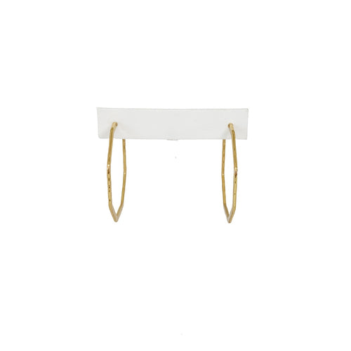 Gemma Hoop Earrings- matte gold